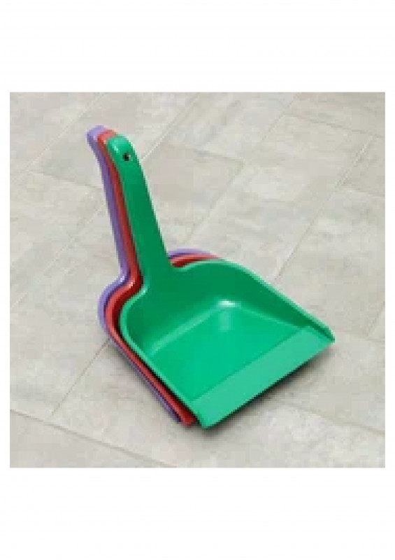 Совок для мусора квадратный с ручкой, цвет микс