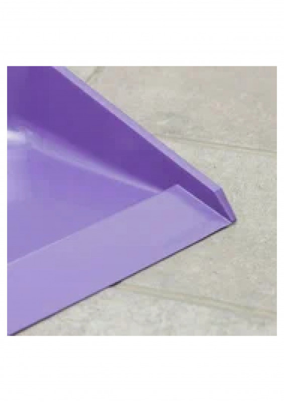 Совок для мусора квадратный с ручкой, цвет микс