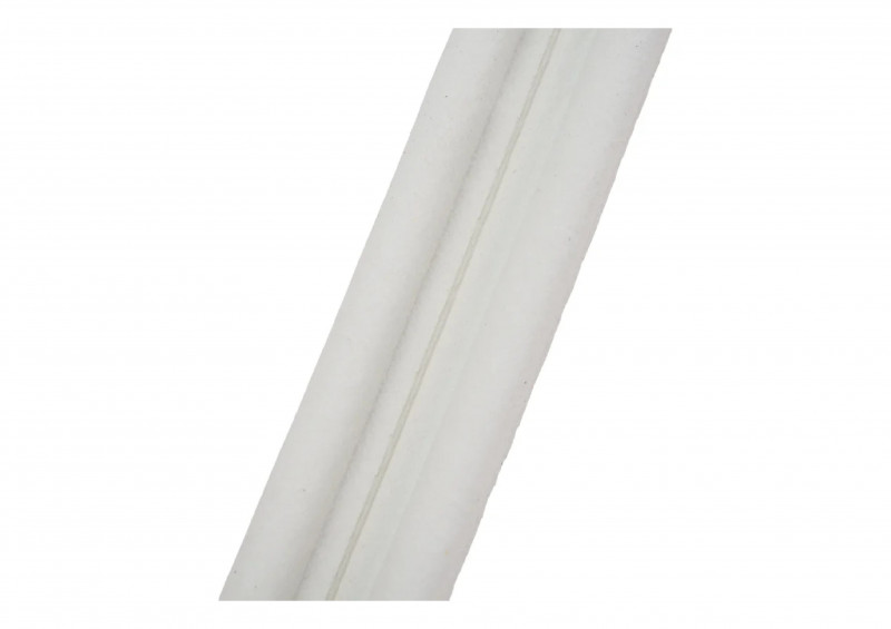 Уплотнитель бытовой резиновый WALLS Р-профиль самоклеющийся белый 10м