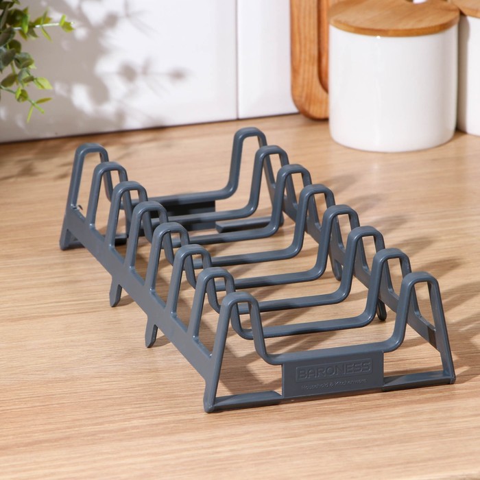 Подставка для крышек и досок разделочных, 29х14х6см, цвет микс "Лари"