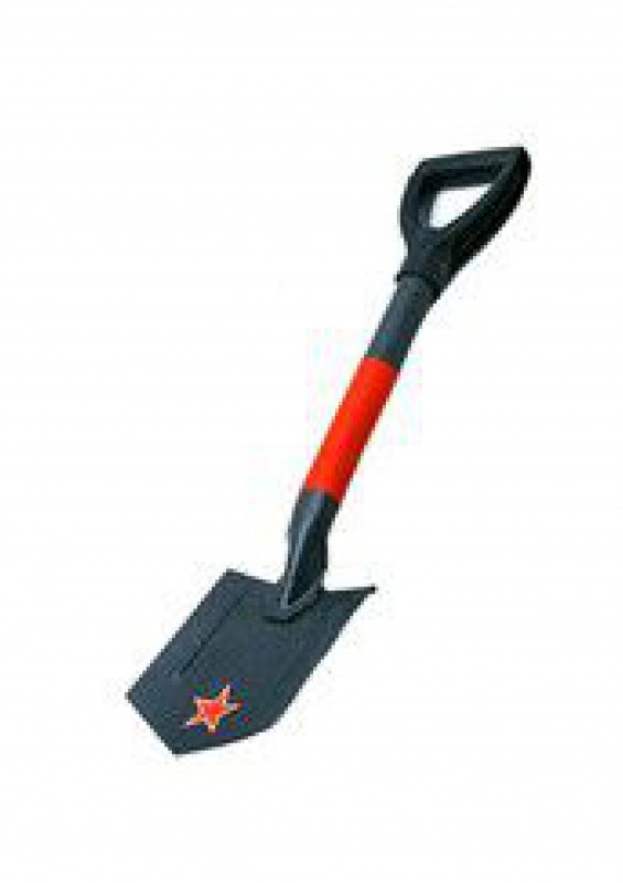 Лопатка автомобильная туристическая п/о с черенком Хозлидер