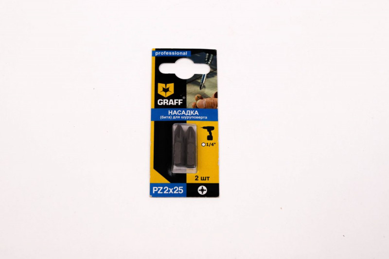 Бита PZ 2х25мм (2шт)GRAFF