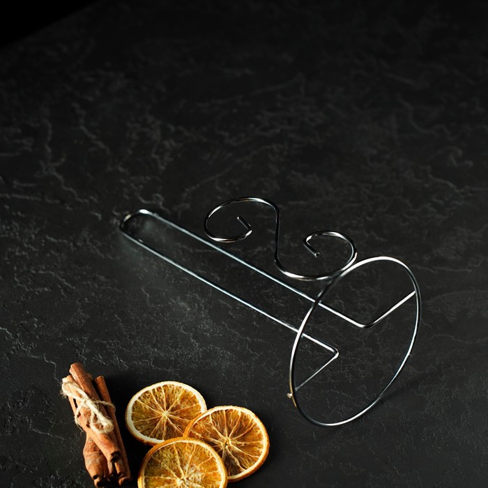 Подставка под бумажные полотенца, 13,4х13,4х28 см, цвет хром