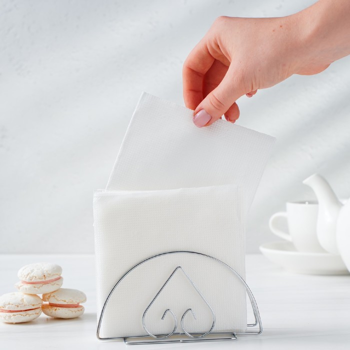 Салфетница Сердце 13х7х6см