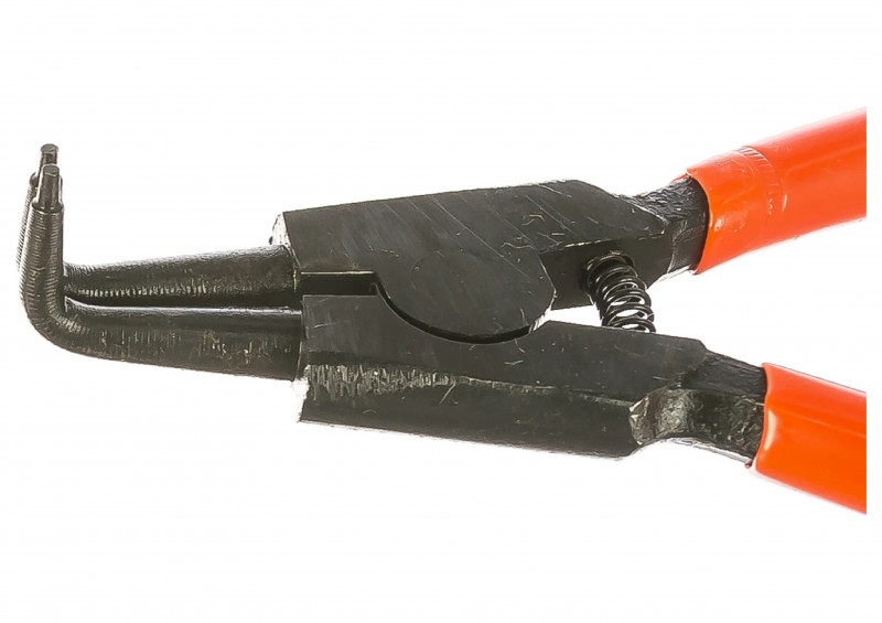 Съемник для внешних стопорных колец изогнутые губки разжим 150мм SPARTA