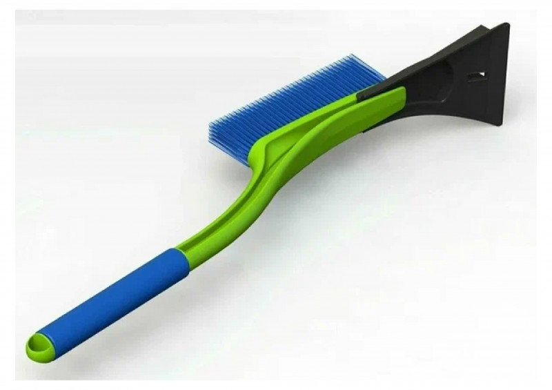 Щетка со скребком 635мм зеленый OKTAN