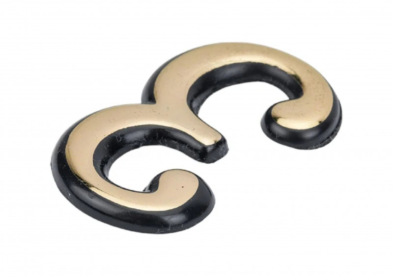 Номер для дверей "3" самоклеющийся