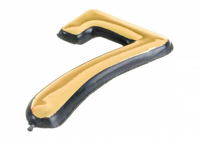 Номер для дверей "7" самоклеющийся