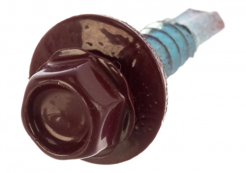 Саморез кровельный RAL3005 4,8х35 винно-красный