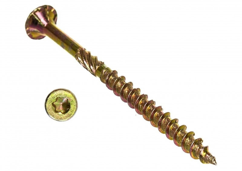 Саморез желтый цинк 4,2х90 по дереву 15кг