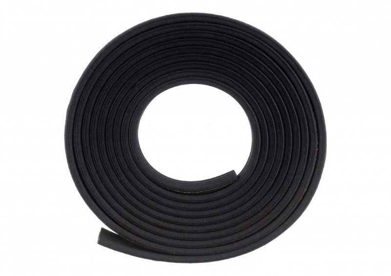 Уплотнитель для окон и дверей LLS Е- профиль резновый на клейкой основе черный